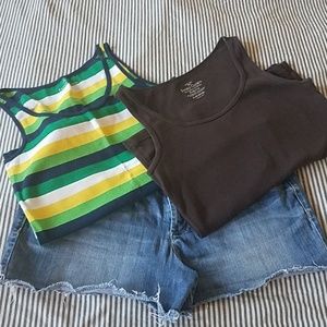 Two ribbed tanks by Faded Glory